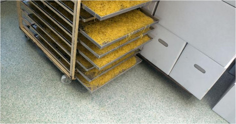 Jointless floor coatings in the food sector